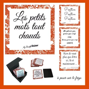 Magnets "Les petits mots tout chauds"