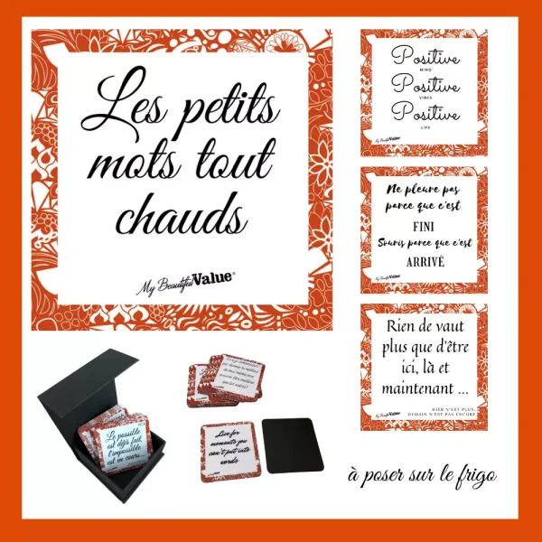 Magnets "Les petits mots tout chauds"